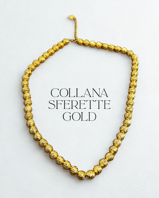 Collana sferette satin
