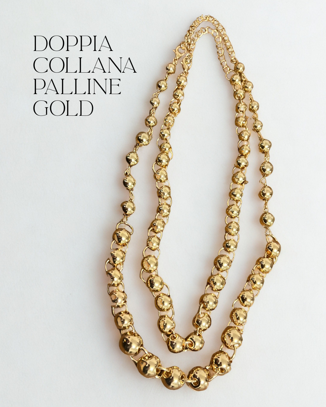 Collana doppia palline