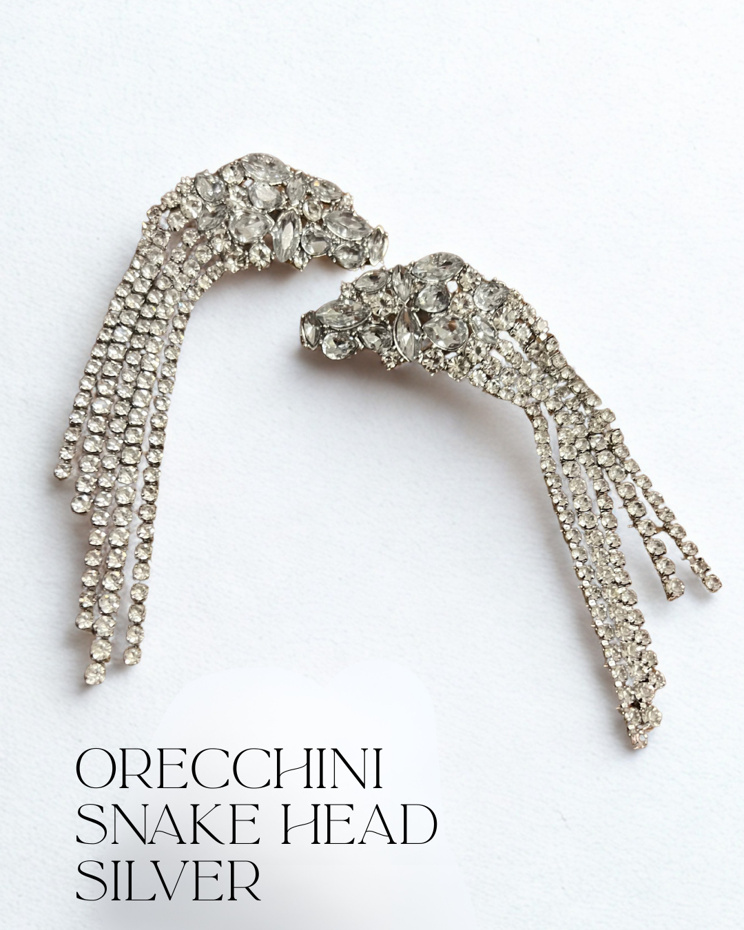 Orecchini snake head