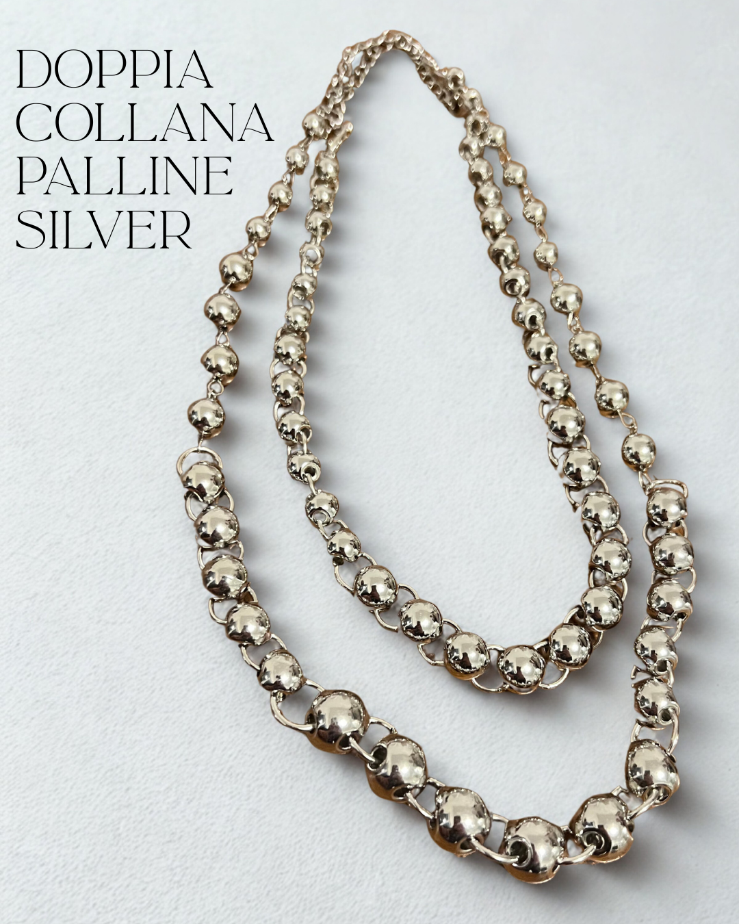 Collana doppia palline