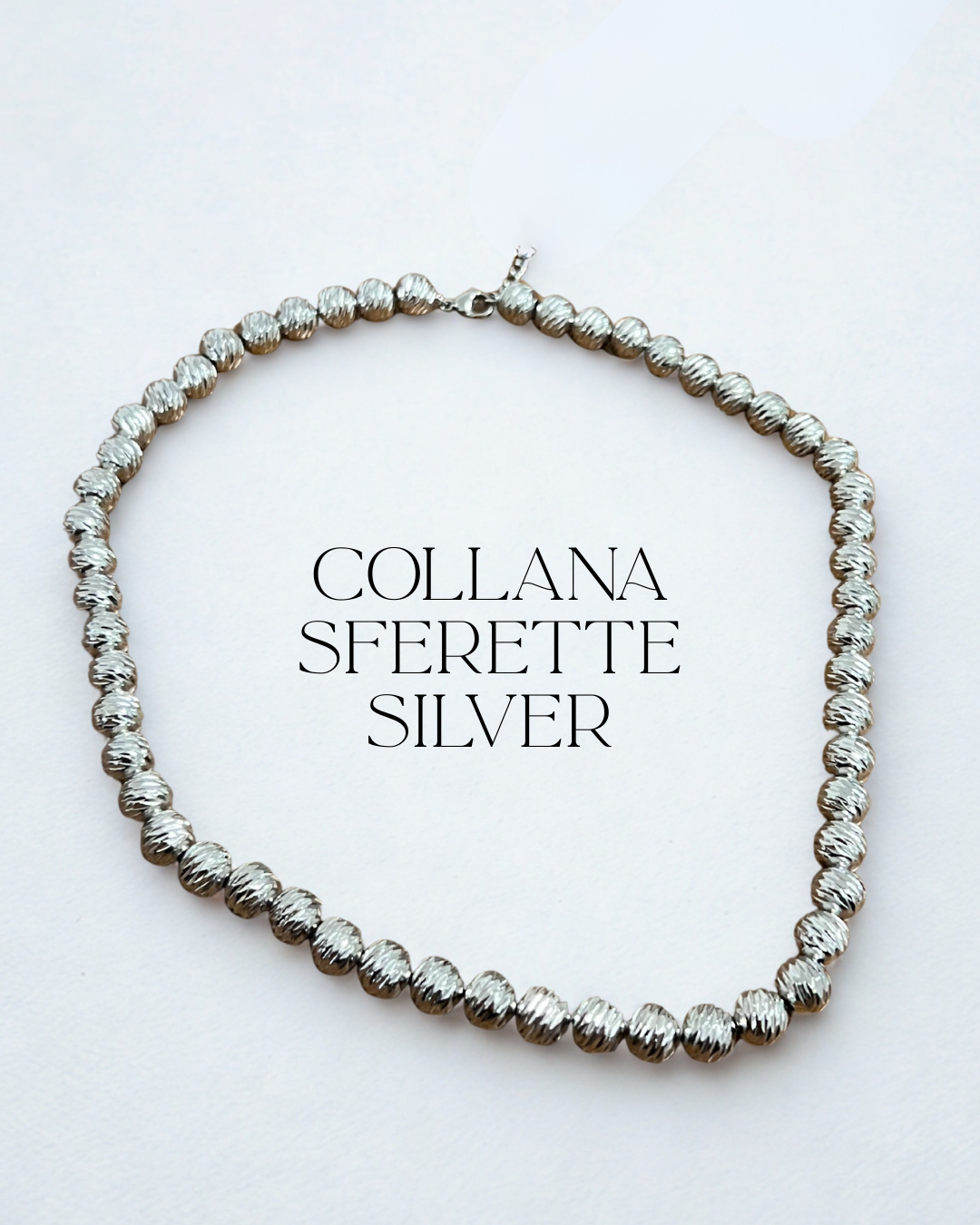 Collana sferette satin